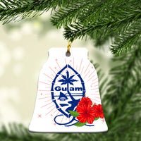 Guam Hibiscus White Christmas Ornament - LT12 Christmas Tree - Polynesian Pride