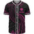 Nauru Polynesian Baseball Shirt - Pink Tribal Wave Unisex Pink - Polynesian Pride