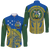 Solomon Islands Independence Anniversary 44th Years Long Sleeve Button Shirt - LT12 Unisex Blue - Polynesian Pride