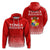 Tonga 676 Hoodie Tongan Pattern LT12 Unisex Red - Polynesian Pride