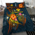 Wallis and Futuna Polynesian Personalised Bedding Set - Legend of Wallis and Futuna (Blue) - Polynesian Pride