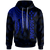 Kosrae Hoodie Polynesian Wings (Blue) Unisex Blue - Polynesian Pride