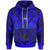 Pohnpei Custom Hoodie Blue Seal with Polynesian Tattoo Unisex Blue - Polynesian Pride