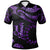 Cook Islands Polo Shirt Polynesian Tattoo Purple Version Unisex Purple - Polynesian Pride