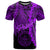 Palau Polynesian T Shirt Tribal Wave Tattoo Purple Unisex Purple - Polynesian Pride