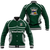 Takuilau College Tongan Patterns Baseball Jacket - LT12 Unisex Green - Polynesian Pride