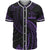 Kosrae Polynesian Baseball Shirt - Purple Tribal Wave Unisex Purple - Polynesian Pride