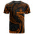 Vanuatu Polynesian All Over T Shirt Orange Tribal Wave Unisex Orange - Polynesian Pride