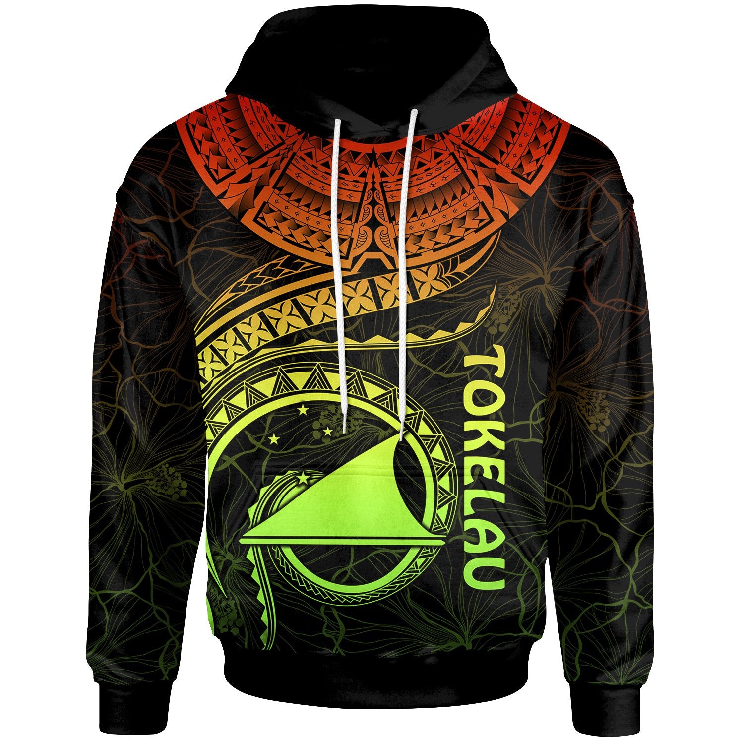 Tokelau Polynesian Hoodie Tokelau Waves (Reggae) Unisex Reggae - Polynesian Pride