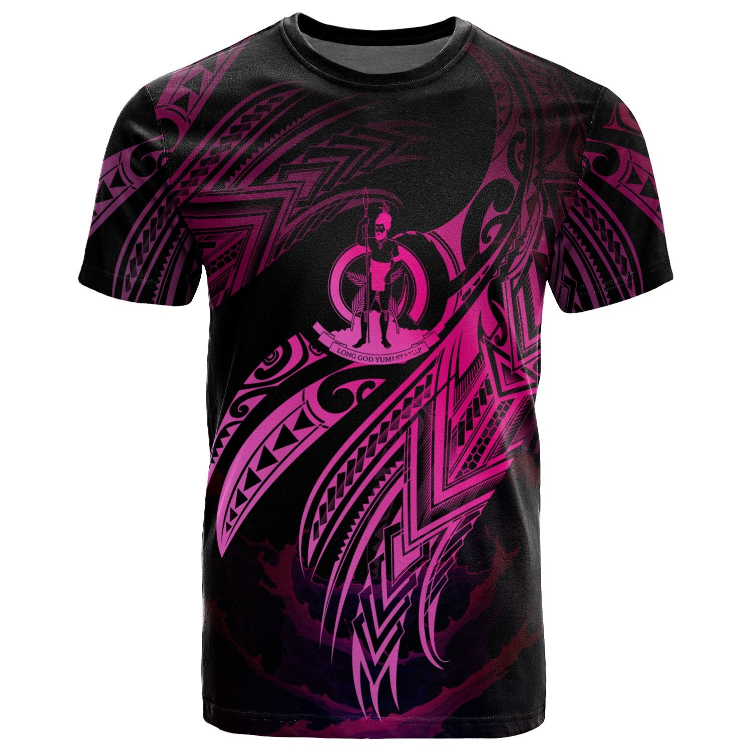 Vanuatu Polynesian T Shirt Vanuatuan Legend Pink Version Unisex Pink - Polynesian Pride