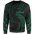 Kosrae Polynesian Sweater - Green Tribal Wave Unisex Green - Polynesian Pride