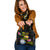 Marshall Islands Polynesian Shoulder Handbag - Plumeria Tribal One Size Black - Polynesian Pride