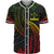 Kosrae Polynesian Baseball Shirt - Reggae Tribal Wave Unisex Reggae - Polynesian Pride