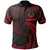 Pohnpei Micronesia Polo Shirt Red Tribal Wave Unisex Red - Polynesian Pride