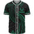 Pohnpei Polynesian Baseball Shirt - Green Tribal Wave Unisex Green - Polynesian Pride