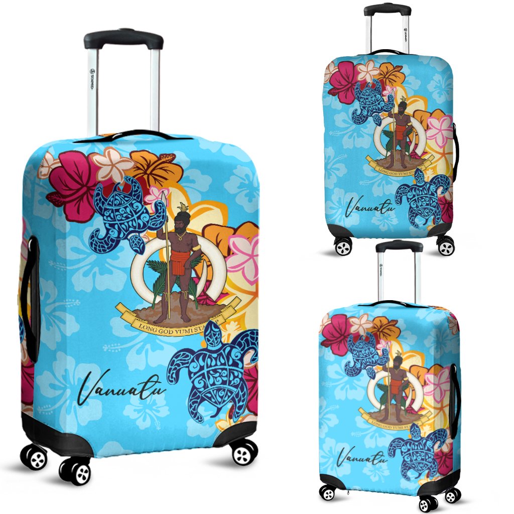 Vanuatu Luggage Covers - Tropical Style Blue - Polynesian Pride