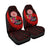 American Samoa Car Seat Covers - Polynesian Hook And Hibiscus (Red) - Polynesian Pride