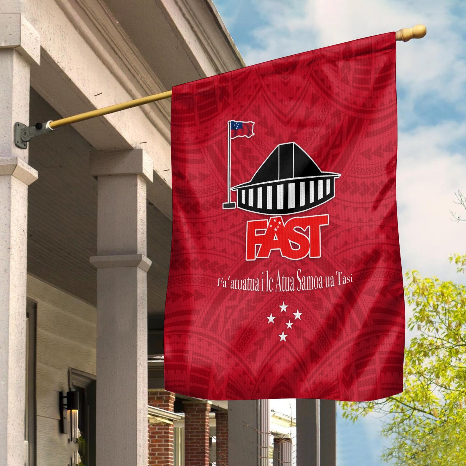F.A.S.T Samoa Flag We Ready Polynesian Samoan Ver.01 LT13 House Flag - Polynesian Pride