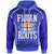 Fiji Polynesian Hoodie Shield 50th Fijian Roots Unisex BLUE - Polynesian Pride