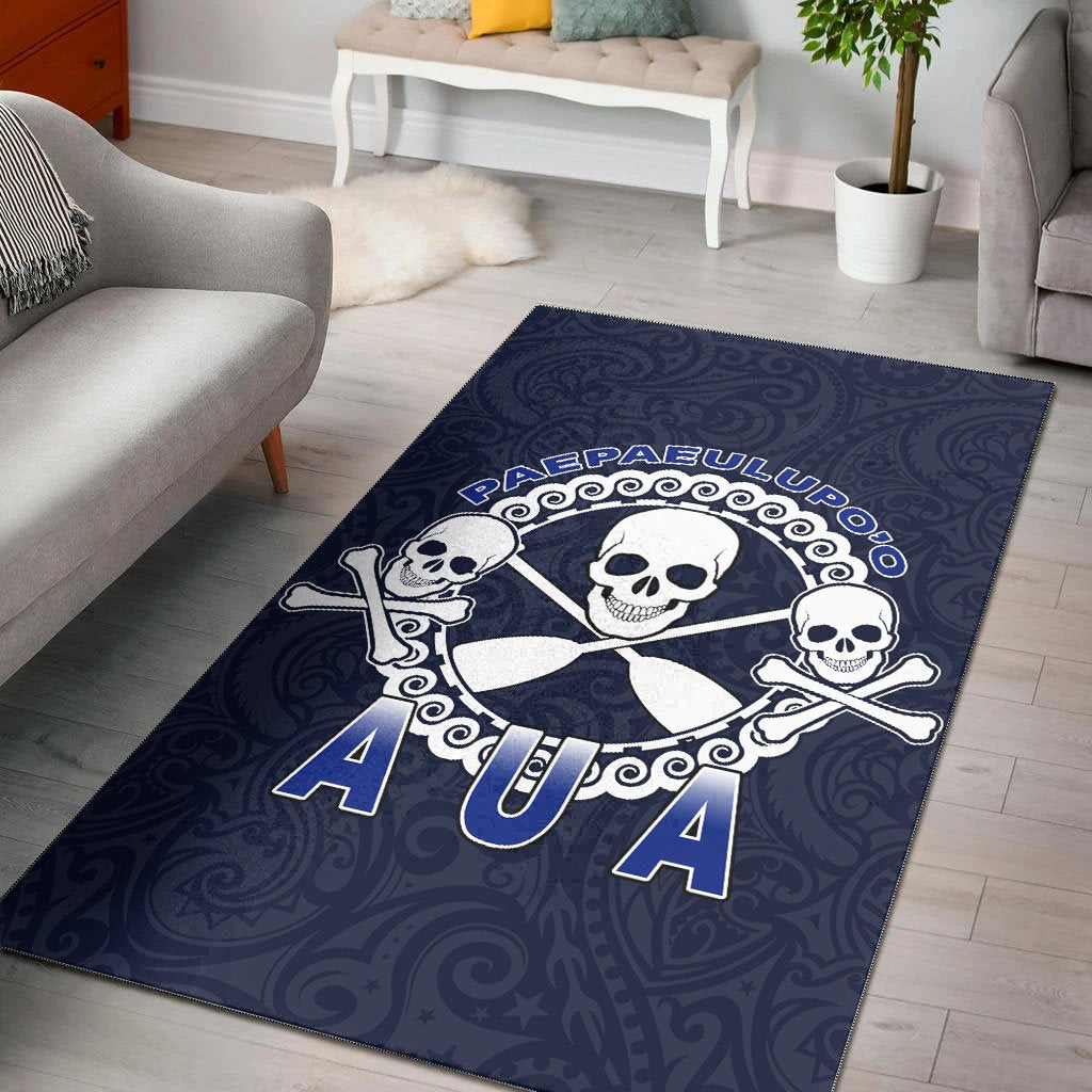 American Samoa Area Rug - Paepaeulupo'o Aua Blue - Polynesian Pride