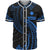 Marshall Islands Polynesian Baseball Shirt - Blue Tribal Wave Unisex Blue - Polynesian Pride