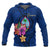 Guam Polynesian Hoodie Floral With Seal Blue Unisex Blue - Polynesian Pride