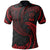 Fiji Polynesian Polo Shirt Red Tribal Wave Unisex Red - Polynesian Pride