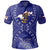 American Samoa Polynesian Polo Shirt American Samoa Flag with Polynesian Tattoo Unisex Blue - Polynesian Pride