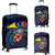 Tokelau Polynesian Luggage Cover - Blue Turtle Hibiscus Blue - Polynesian Pride