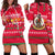 Vanuatu Christmas Hoodie Dress - Ugly Christmas - LT12 Red - Polynesian Pride