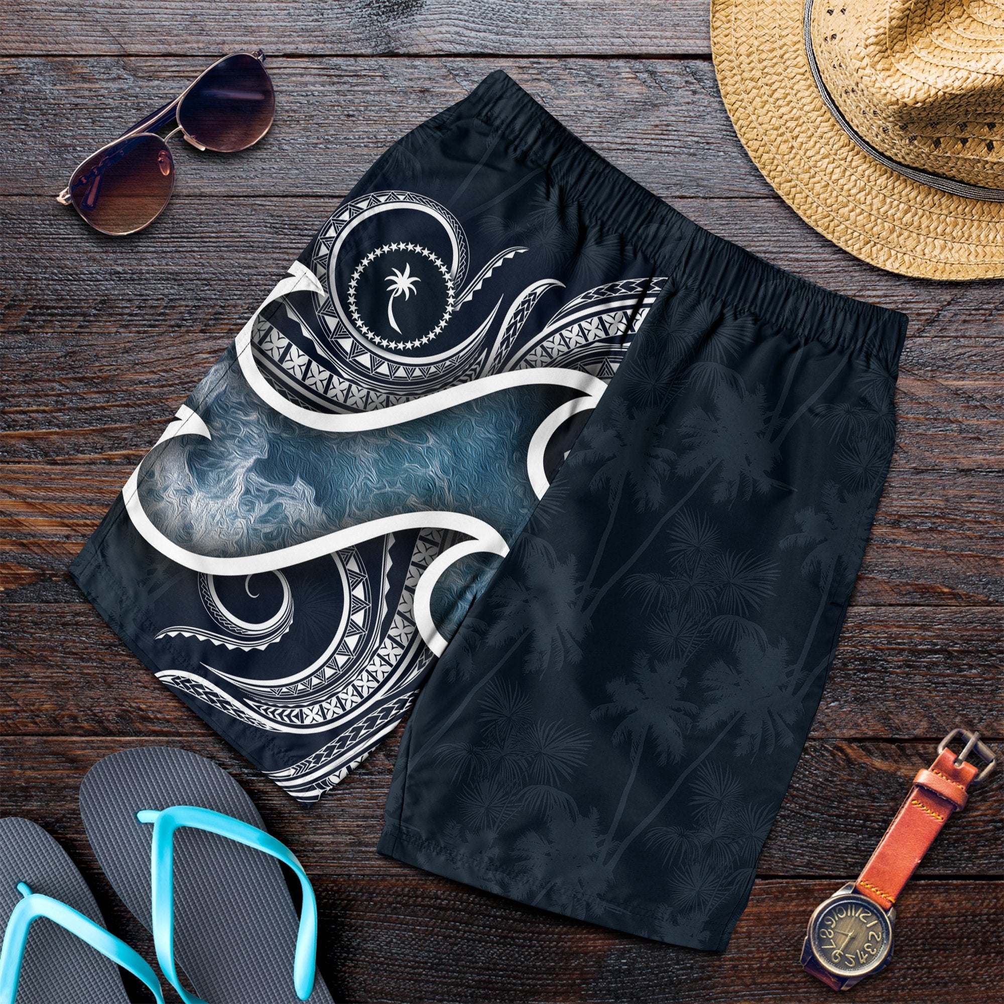 Chuuk Islands Polynesian Men's Short - Ocean Style - Polynesian Pride