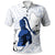 Guam Polo Shirt Chamorro Heritage Ver 2 Unisex White Blue - Polynesian Pride