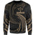 Kosrae Micronesia Sweater - Gold Tribal Wave Unisex Gold - Polynesian Pride