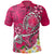 Hawaii Polo Shirt Turtle Plumeria Polynesian Tattoo Pink Color Unisex Pink - Polynesian Pride