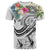 Polynesian American Samoa T Shirt Summer Plumeria (White) Unisex White - Polynesian Pride