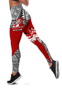 (Custom Personalised) Tonga Rugby Ikale Tahi Sipi Tau Women Legging - LT2 - Polynesian Pride