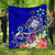 Fiji Premium Quilt - Turtle Plumeria (Blue) Blue - Polynesian Pride