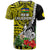 New Caledonia Polynesian Coat Of Arms Mix Tropical Flowers T Shirt LT14 - Polynesian Pride