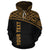 Samoa Polynesian Custom Hoodie Yellow Curve - Polynesian Pride