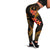 Chuuk Micronesian Women Legging - Gold Plumeria - Polynesian Pride