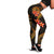 American Samoa Polynesian Women Legging - Gold Plumeria - Polynesian Pride