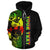 Tonga Polynesian Custom Zip up Hoodie Reggae Line - Polynesian Pride