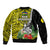 New Caledonia Polynesian Coat Of Arms Mix Tropical Flowers Bomber Jacket LT14 - Polynesian Pride