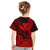 (Custom Personalised) Kakau Polynesian Tribal Hawaiian Turtle with Kanaka Maoli Red Kid T Shirt LT9 - Polynesian Pride