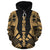 Vanuatu Polynesian Custom Hoodie Gold Tattoo - Polynesian Pride