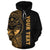 Marshall Islands Polynesian Custom Hoodie Yellow Line - Polynesian Pride