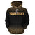 Fiji Polynesian Tapa Custom Zip up Hoodie Yellow Frog - Polynesian Pride