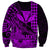 (Custom Personalised) Kakau Polynesian Tribal Hawaiian Turtle with Kanaka Maoli Purple Sweatshirt LT9 - Polynesian Pride