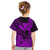 (Custom Personalised) Kakau Polynesian Tribal Hawaiian Turtle with Kanaka Maoli Purple Kid T Shirt LT9 - Polynesian Pride