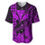 Kakau Polynesian Tribal Hawaiian Turtle with Kanaka Maoli Purple Baseball Jersey LT9 - Polynesian Pride